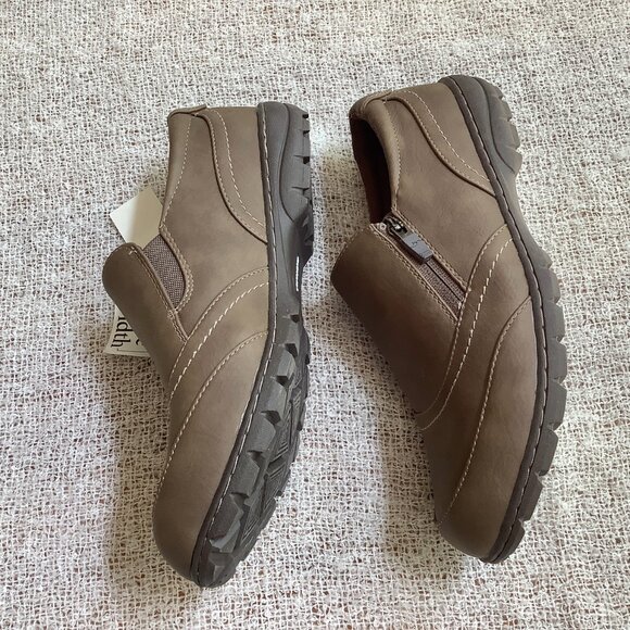 Dr Scholl's Wide Width Brown Slip on Shoe Sz 9W NWT - Picture 4 of 10